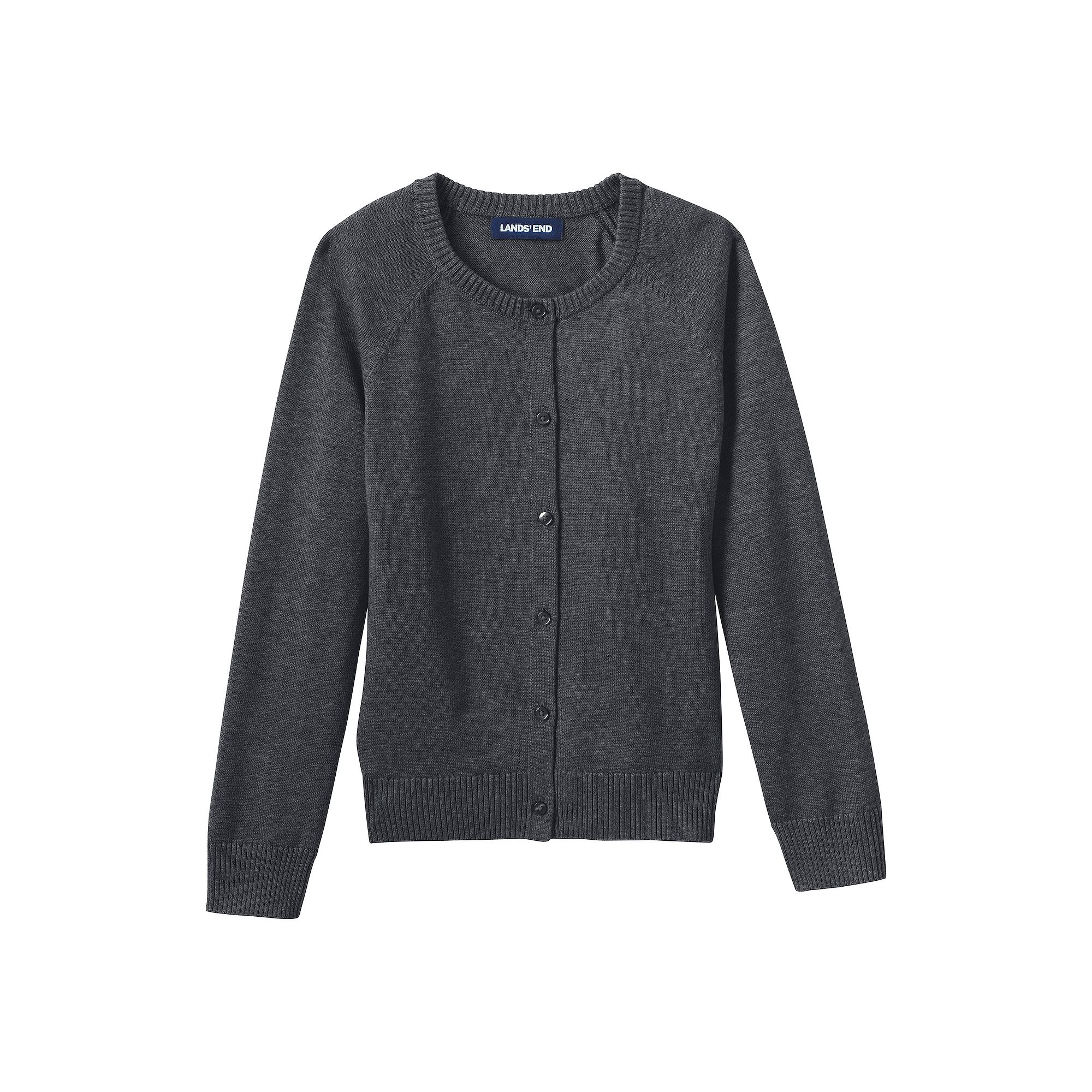 Girls 2-20 Lands End School Uniform Cardigan Sweater, Girls, Size: Small(