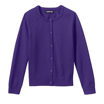 Girls 2-20 Lands' End School Uniform Cardigan Sweater
