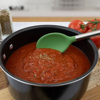 Tovolo Silicone Mixing Spoon With Stainless Steel Handle