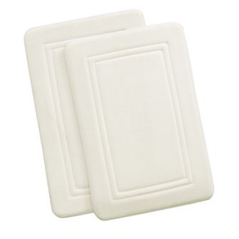 Truly Calm Memory Foam 17x24 2 pc Bath Rug Set