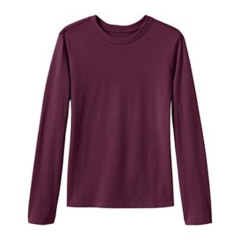 Girls 2-20 Lands' End School Uniform Long Sleeve Essential Tee