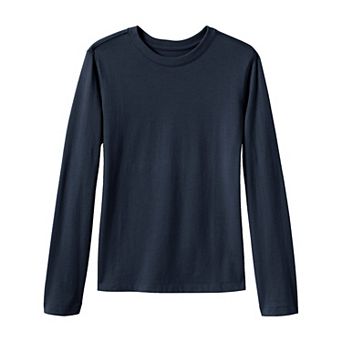 Girls 2-20 Lands' End School Uniform Long Sleeve Essential Tee