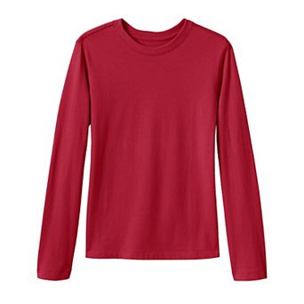 Girls 2-20 Lands' End School Uniform Long Sleeve Essential Tee