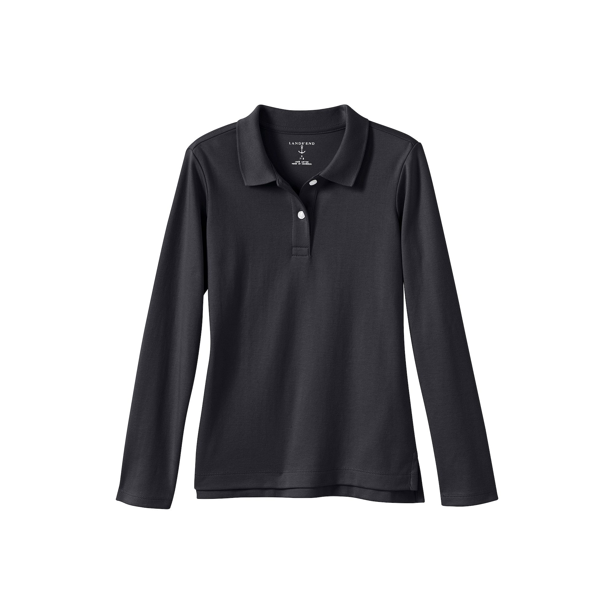 Girls 2-20 Lands End School Uniform Feminine Fit Interlock Polo Shirt, Gir