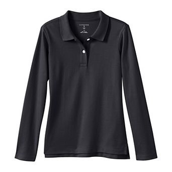 Girls 2-20 Lands' End School Uniform Feminine Fit Interlock Polo Shirt
