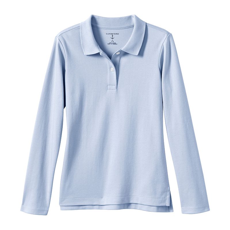 Girls 2-20 Lands' End School Uniform Feminine Fit Interlock Polo Shirt, Girl's, 