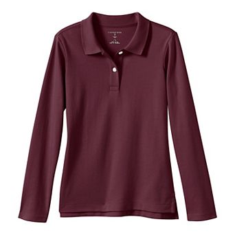 Girls 2-20 Lands' End School Uniform Feminine Fit Interlock Polo Shirt