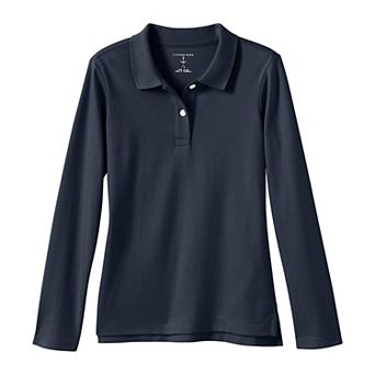 Girls 2-20 Lands' End School Uniform Feminine Fit Interlock Polo Shirt