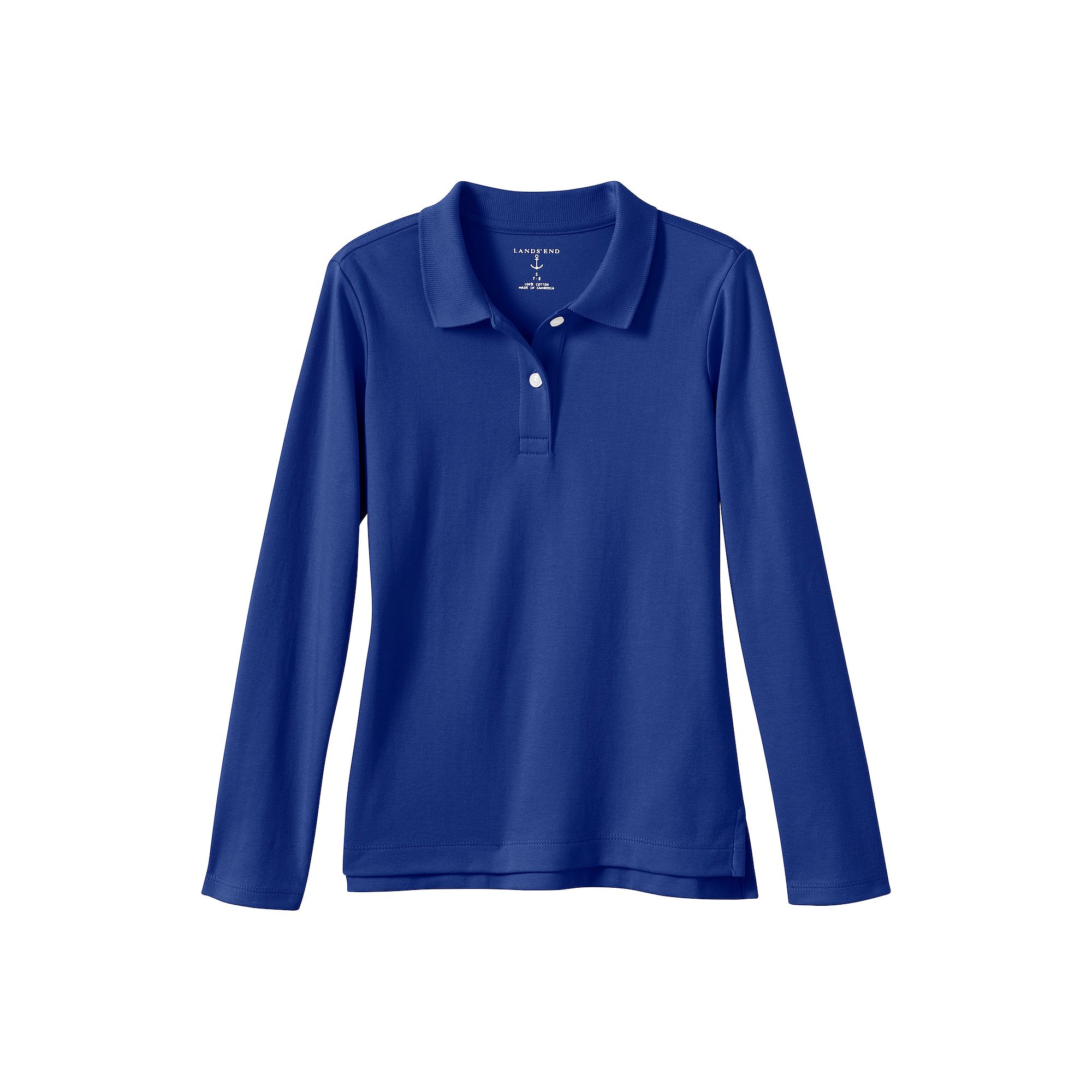 Girls 2-20 Lands End School Uniform Feminine Fit Interlock Polo Shirt, Gir