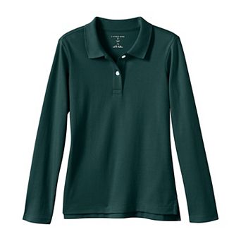 Girls 2-20 Lands' End School Uniform Feminine Fit Interlock Polo Shirt