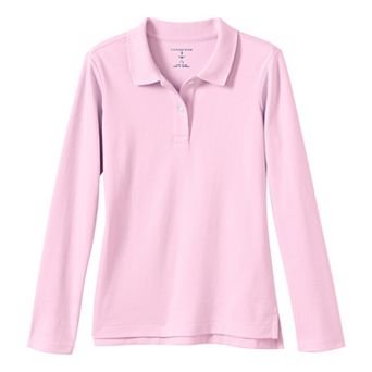 Girls 2-20 Lands' End School Uniform Feminine Fit Interlock Polo Shirt
