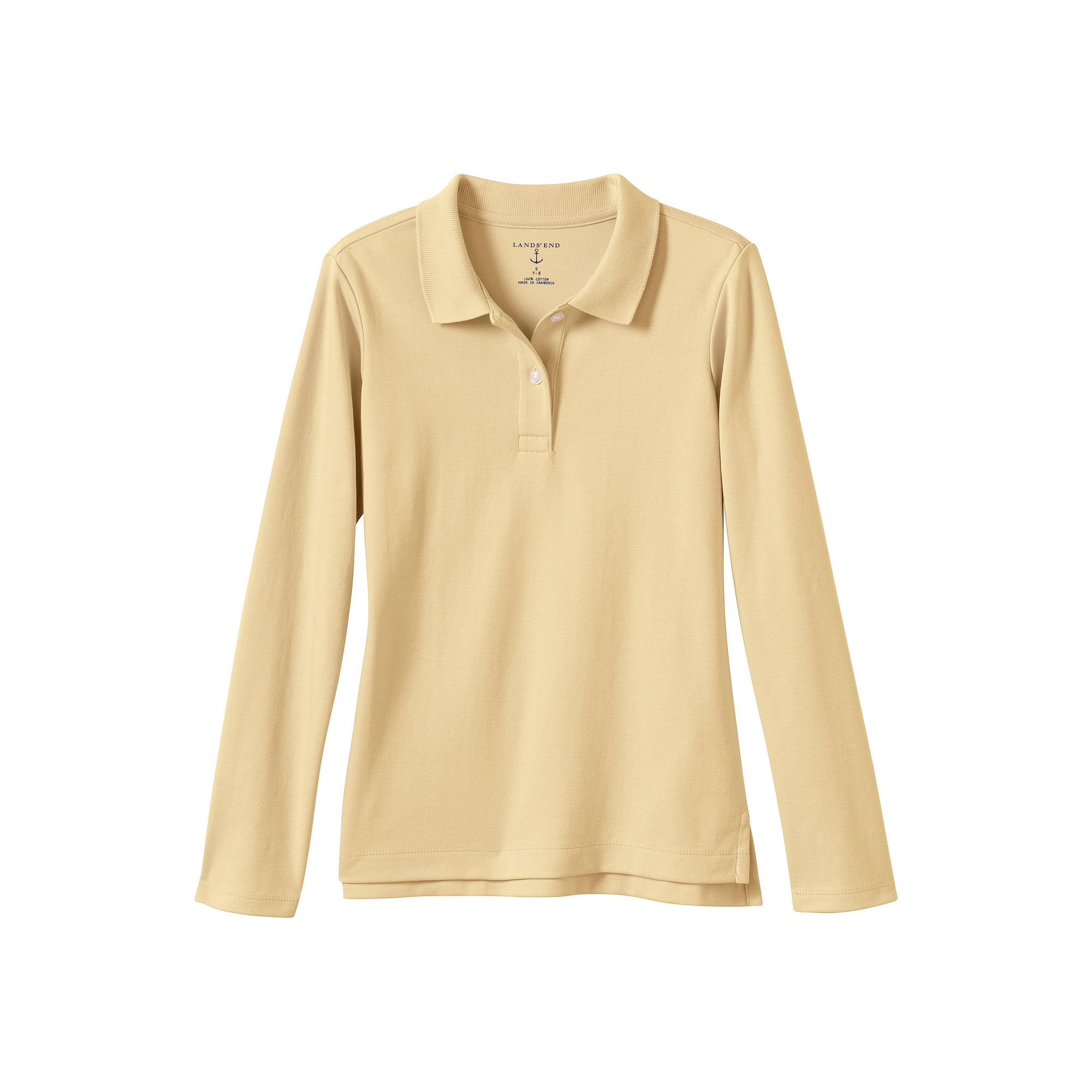 Girls 2-20 Lands End School Uniform Feminine Fit Interlock Polo Shirt, Gir