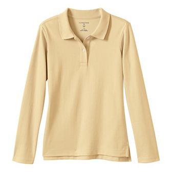 Girls 2-20 Lands' End School Uniform Feminine Fit Interlock Polo Shirt
