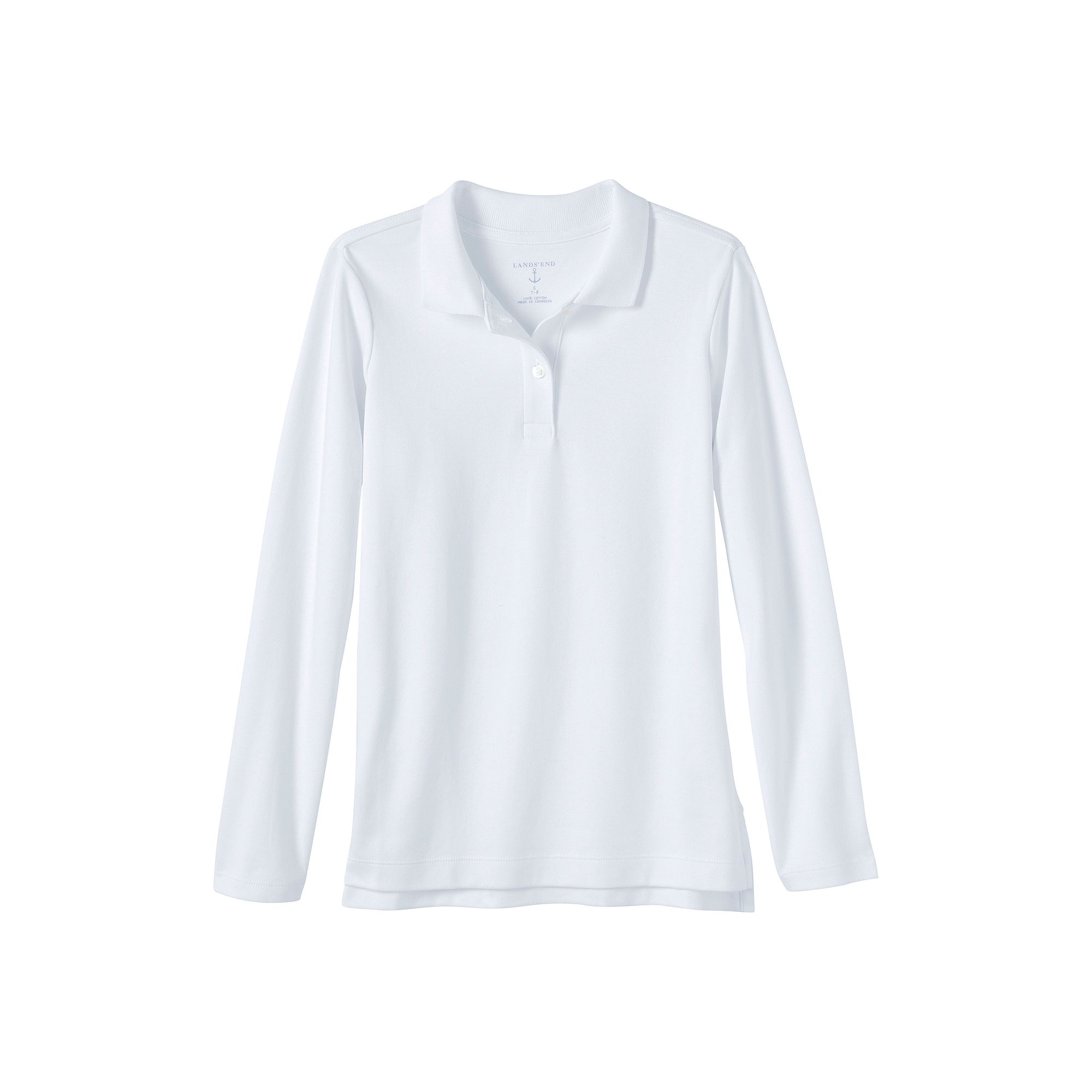 Girls 2-20 Lands End School Uniform Feminine Fit Interlock Polo Shirt, Gir