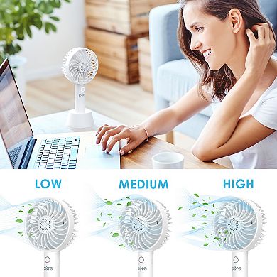 Pure Enrichment PureBreeze Personal Handheld Fan with Base