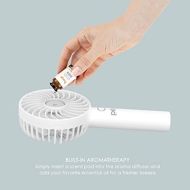 Pure Enrichment PureBreeze Personal Handheld Fan with Base