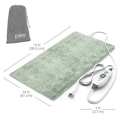 Pure Enrichment PureRelief XL Heating Pad for Back, Neck & Shoulder Pain Relief