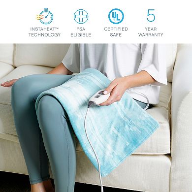 Pure Enrichment PureRelief Luxe Micromink Electric Heating Pad