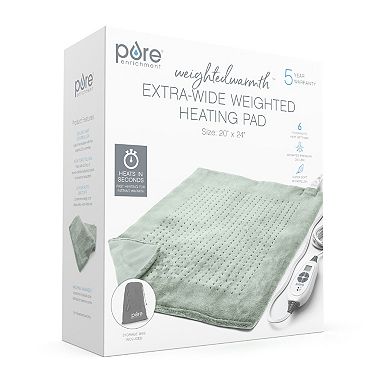 Pure Enrichment WeightedWarmth Extra-Wide Weighted Heating Pad