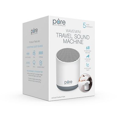 Pure Enrichment WAVE Mini Wireless Travel Sound Machine