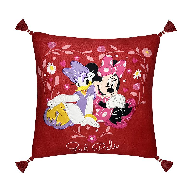 Celebrate Together Valentines Day Disneys Gal Pals Minnie Throw Pillow, W