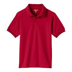 toddler girl red uniform shirts