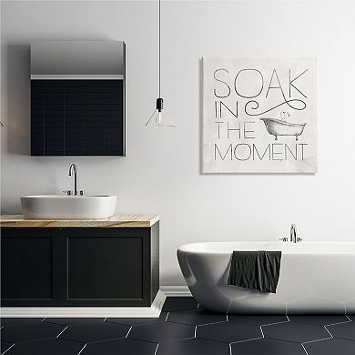 Stupell Home Decor Bathroom Soak Canvas Wall Art