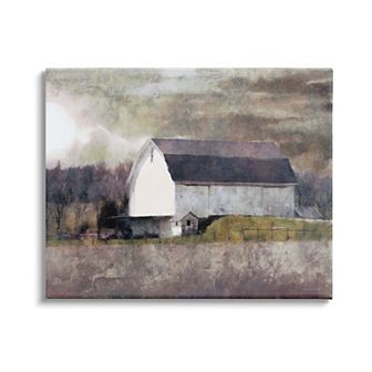 Stupell Home Decor Stormy Sky Country Barn Canvas Wall Art