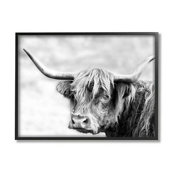 Stupell Home Decor Country Cattle Framed Wall Art