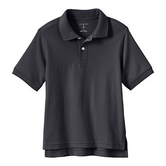 Kids 2-20 Lands' End School Uniform Short Sleeve Interlock Polo Shirt