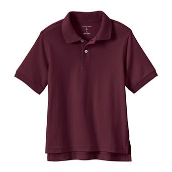 Kids 2-20 Lands' End School Uniform Short Sleeve Interlock Polo Shirt