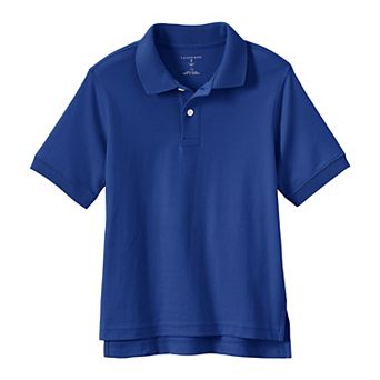 Kids 2-20 Lands' End School Uniform Short Sleeve Interlock Polo Shirt