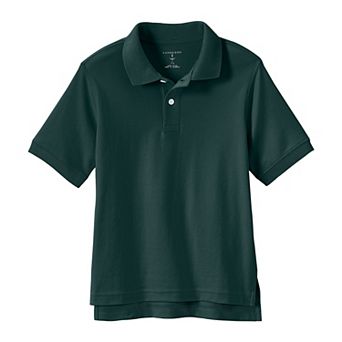 Kids 2-20 Lands' End School Uniform Short Sleeve Interlock Polo Shirt