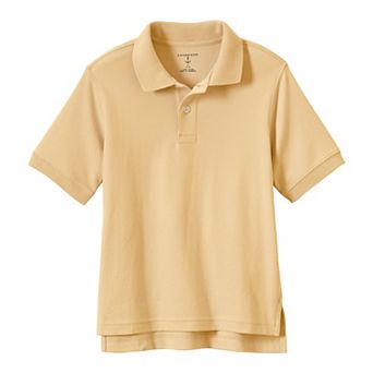 Kids 2-20 Lands' End School Uniform Short Sleeve Interlock Polo Shirt