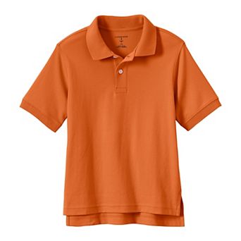 Kids 2-20 Lands' End School Uniform Short Sleeve Interlock Polo Shirt
