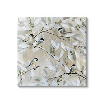 Stupell Home Decor Chickadee Birds Canvas Wall Art