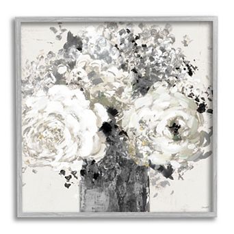 Stupell Home Decor Expressive Flowers Framed Wall Art
