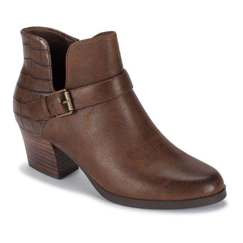 Baretraps Lexis Womens Block Heel Ankle Boots, Size: 6.5, Brown