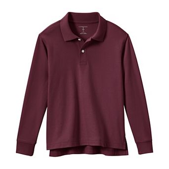 Kids 2-20 Lands' End School Uniform Long Sleeve Polo