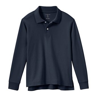 Kids 2-20 Lands' End School Uniform Long Sleeve Polo