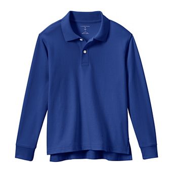 Kids 2-20 Lands' End School Uniform Long Sleeve Polo
