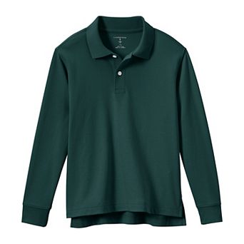 Kids 2-20 Lands' End School Uniform Long Sleeve Polo