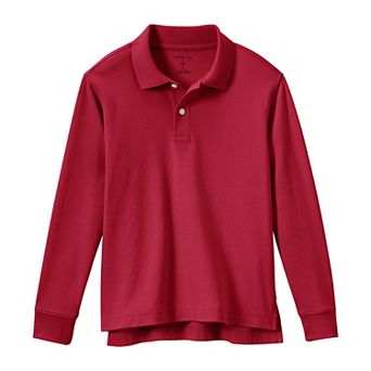Kids 2-20 Lands' End School Uniform Long Sleeve Polo