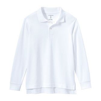 Kids 2-20 Lands' End School Uniform Long Sleeve Polo