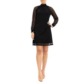 Women's Nina Leonard Float Foil Print Dress