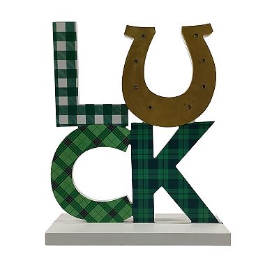 Celebrate Together™ St. Patrick's Day Luck LED Sentiment Table Decor