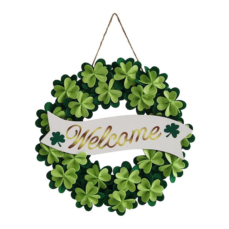 Celebrate Together St. Patricks Day Welcome Wreath, Multicolor
