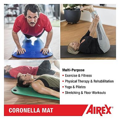 Airex Coronella Closed Cell Foam Fitness Mat With Grommets For Yoga & More