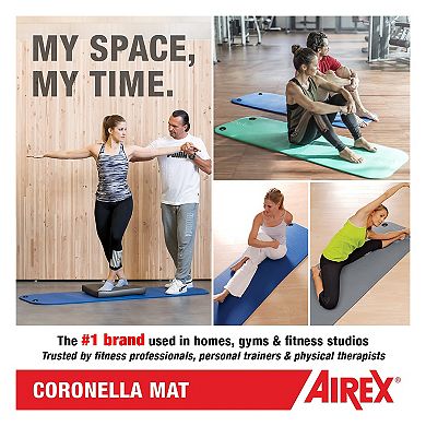 Airex Coronella Closed Cell Foam Fitness Mat With Grommets For Yoga & More