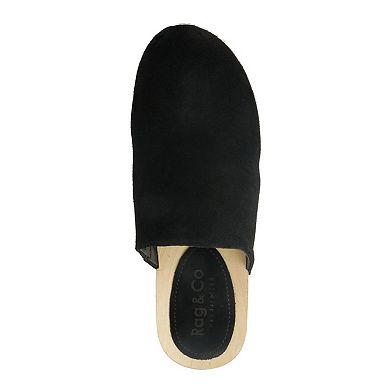 Rag & Co Darcie Women's Leather Clogs